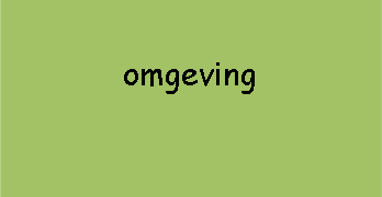 Tekstvak: omgeving